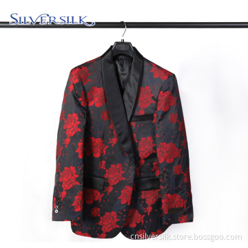 Italian Unique Rose Red Business Custom Anzüge Herren